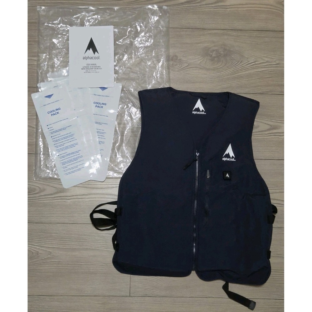 AlphaCool 5V Touch Button Circulatory Cooling Vest One Size *No Battery* New
